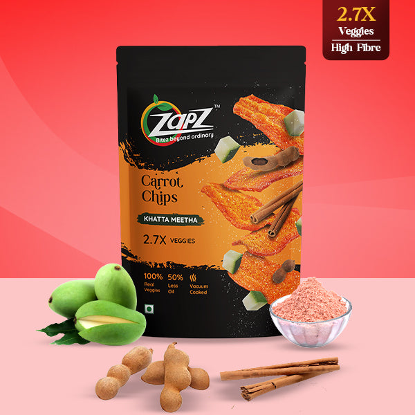 Carrot Khatta Meetha Chips 60g