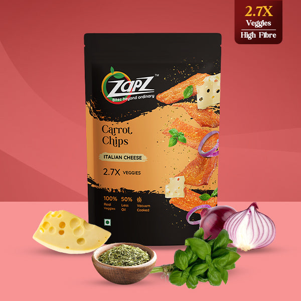 Carrot Italian Cheese Chips 60g