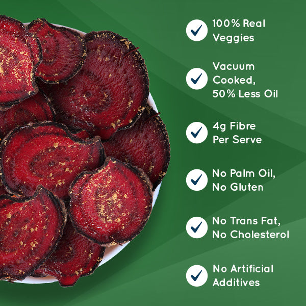 Beetroot Chatpata Chaat Chips 60g (Pack of 2)