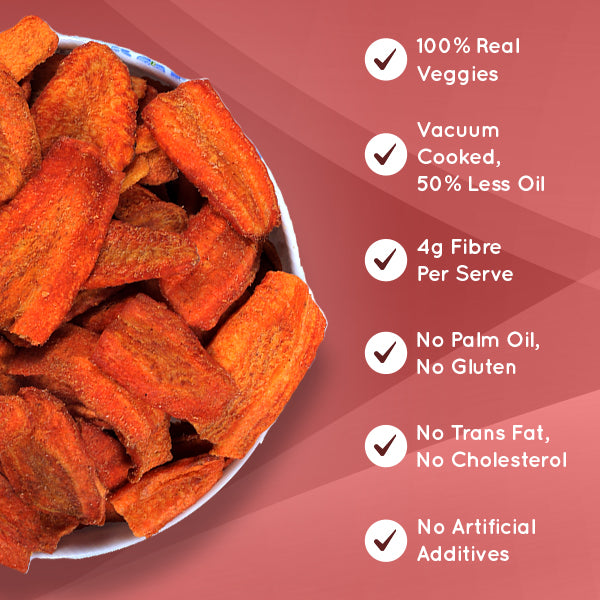 Carrot Italian Cheese Chips 60g