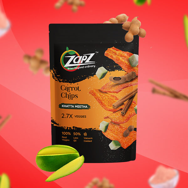 Carrot Khatta Meetha Chips 60g